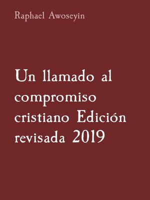 cover image of Un llamado al compromiso cristiano Edición revisada 2019